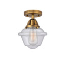 Innovations Lighting Small Oxford 1 Light 7.5" Semi-Flush Mount 288-1C-BB-G534