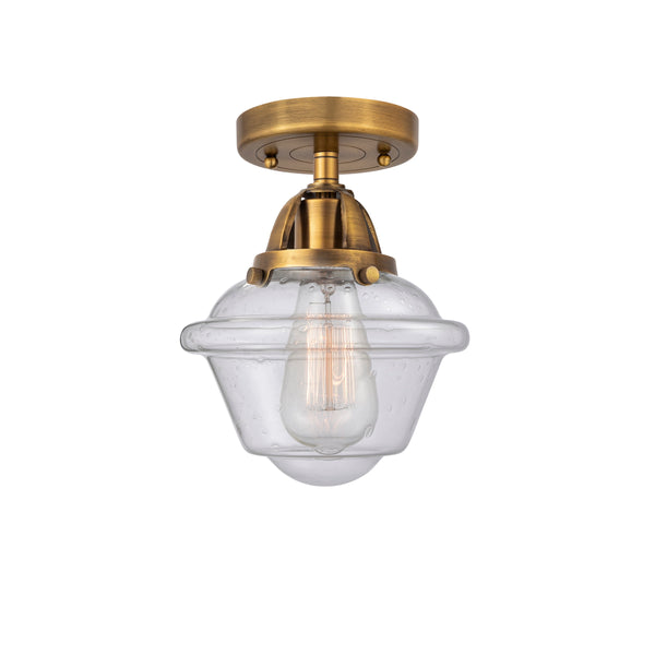Innovations Lighting Small Oxford 1 Light 7.5" Semi-Flush Mount 288-1C-BB-G534