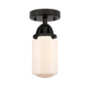 Innovations Lighting Dover 1 Light 4.5" Semi-Flush Mount 288-1C-BK-G311