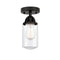 Innovations Lighting Dover 1 Light 4.5" Semi-Flush Mount 288-1C-BK-G312
