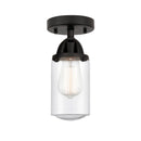 Innovations Lighting Dover 1 Light 4.5" Semi-Flush Mount 288-1C-BK-G314