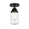 Innovations Lighting Dover 1 Light 4.5" Semi-Flush Mount 288-1C-BK-G314