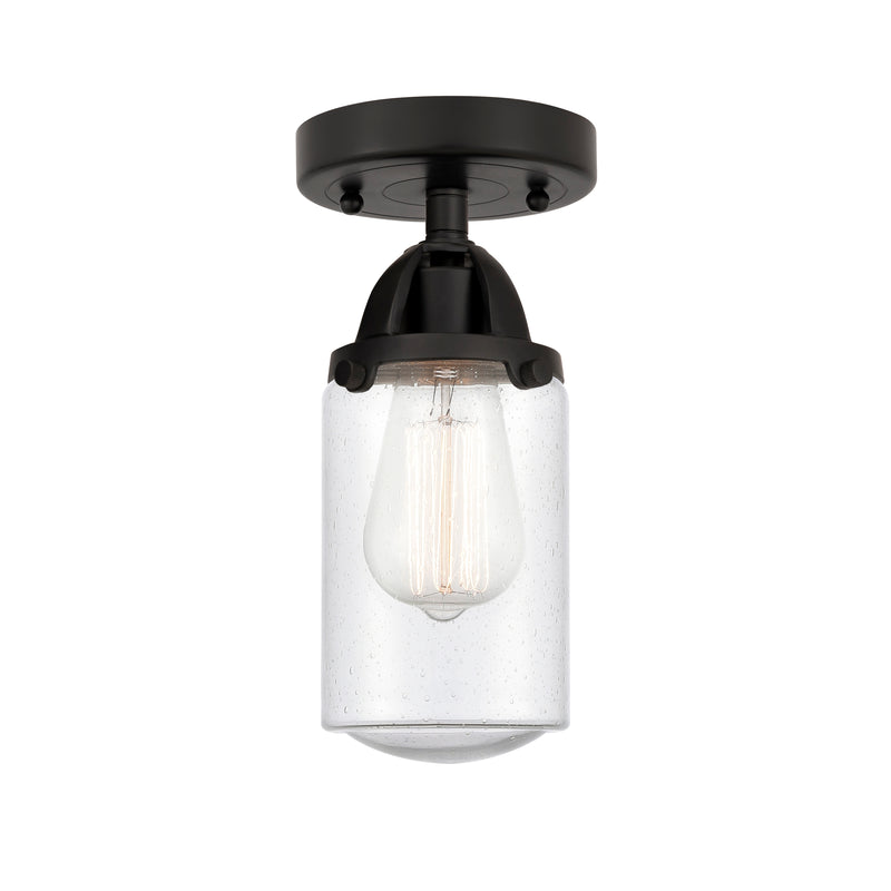 Innovations Lighting Dover 1 Light 4.5" Semi-Flush Mount 288-1C-BK-G314