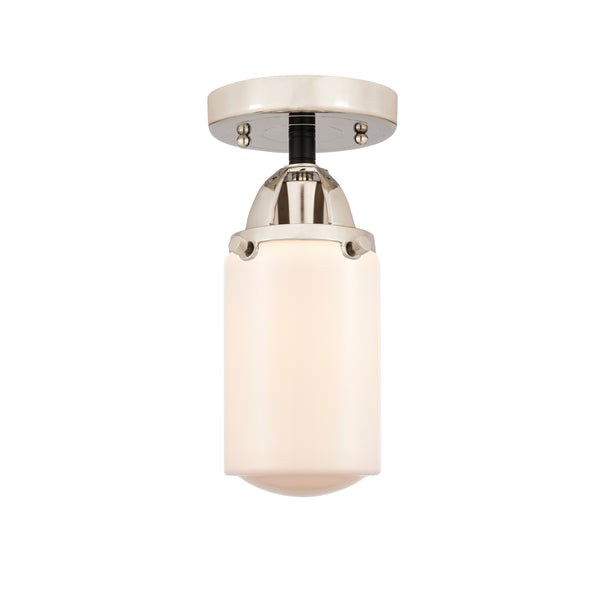 Innovations Lighting Dover 1 Light 4.5" Semi-Flush Mount 288-1C-BPN-G311