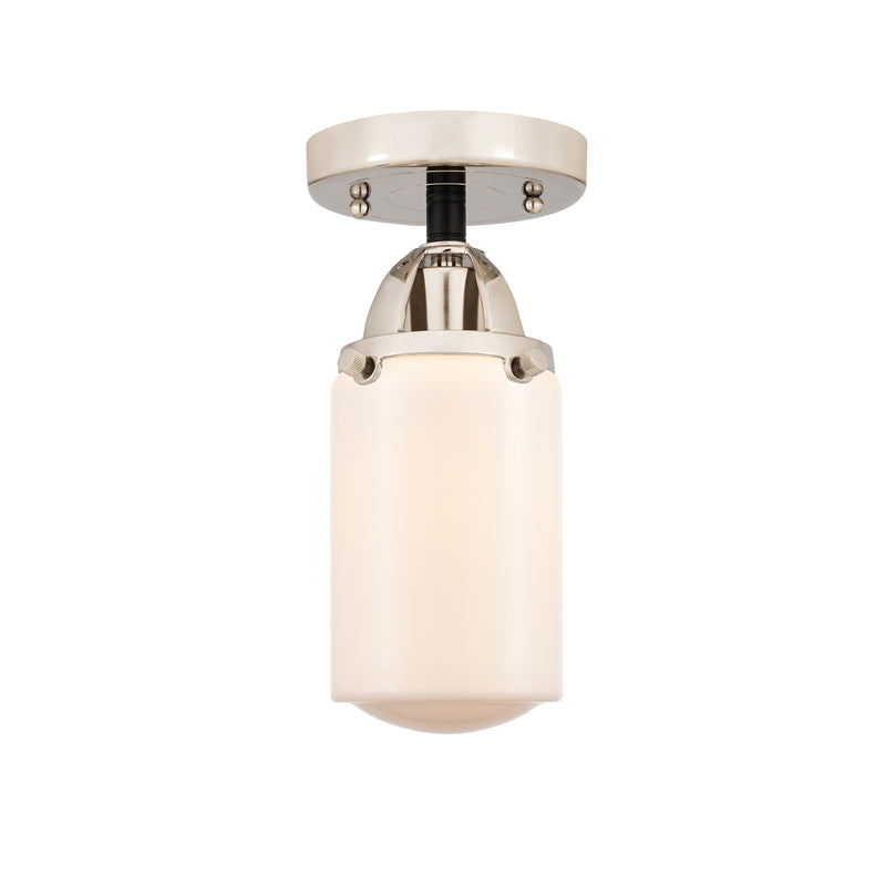 Innovations Lighting Dover 1 Light 4.5" Semi-Flush Mount 288-1C-BPN-G311