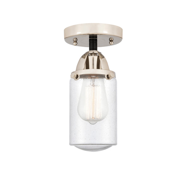 Innovations Lighting Dover 1 Light 4.5" Semi-Flush Mount 288-1C-BPN-G314