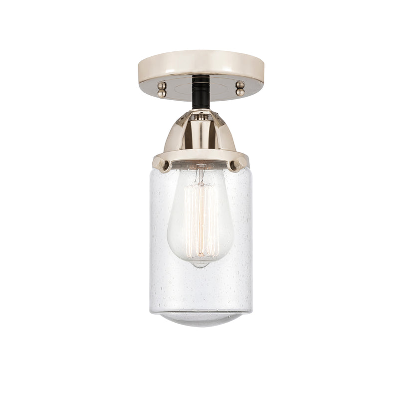 Innovations Lighting Dover 1 Light 4.5" Semi-Flush Mount 288-1C-BPN-G314