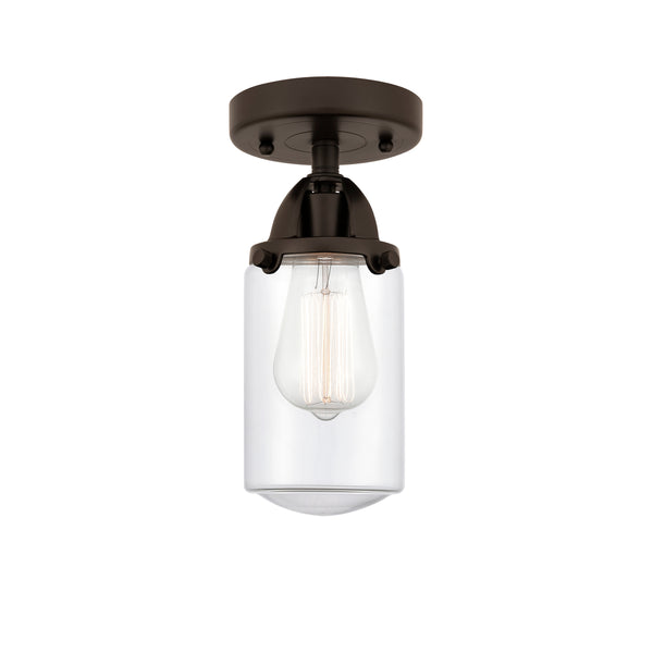 Innovations Lighting Dover 1 Light 4.5" Semi-Flush Mount 288-1C-OB-G312