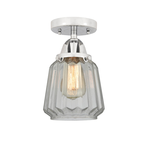 Innovations Lighting Chatham 1 Light 6" Semi-Flush Mount 288-1C-PC-G142