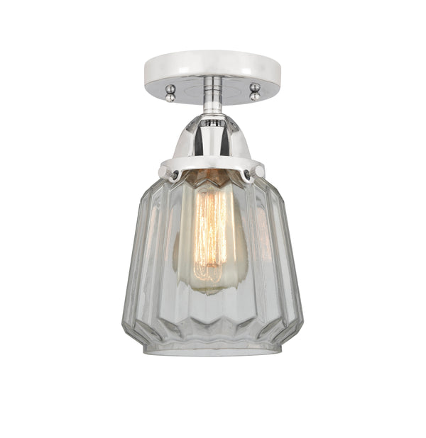 Innovations Lighting Chatham 1 Light 6" Semi-Flush Mount 288-1C-PC-G142-LED