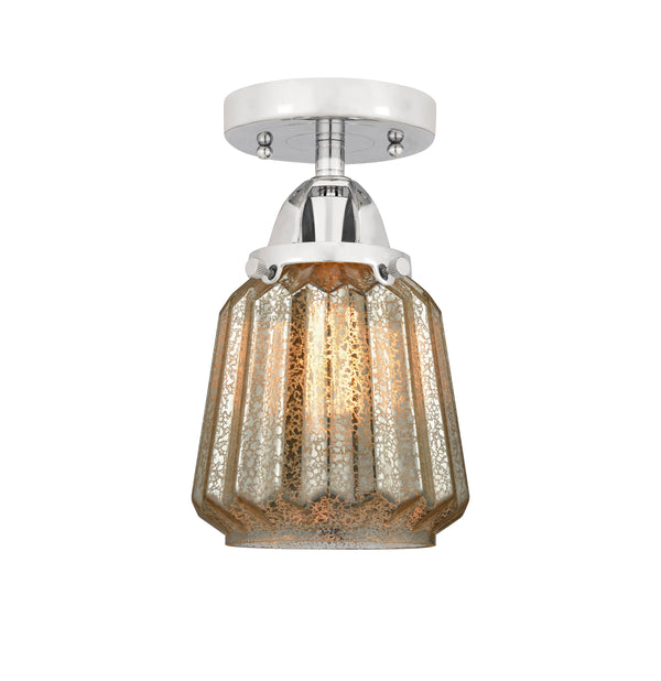 Innovations Lighting Chatham 1 Light 6" Semi-Flush Mount 288-1C-PC-G146-LED
