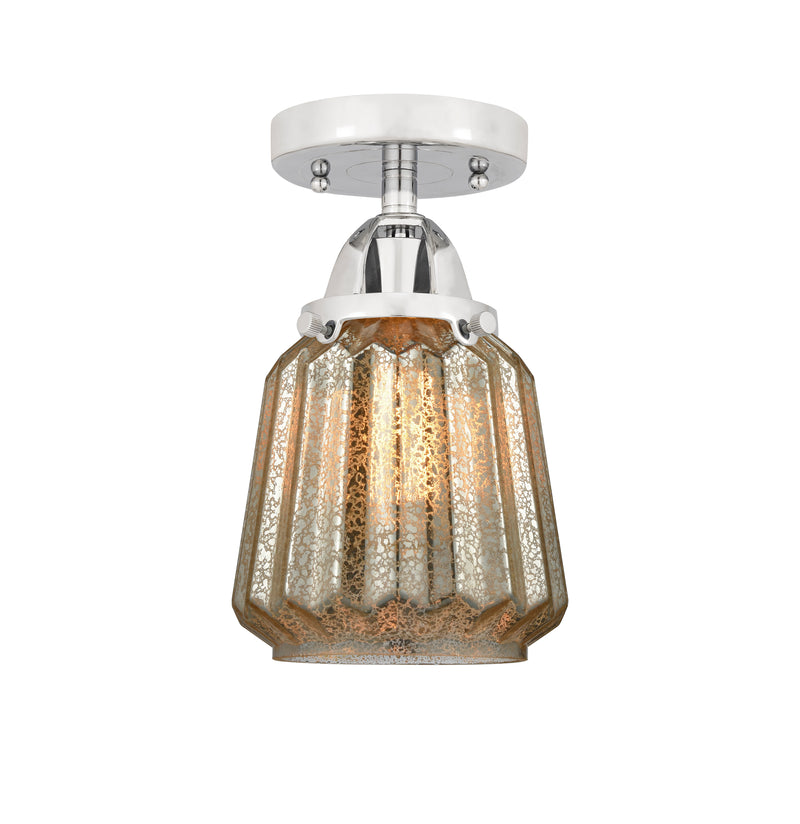 Innovations Lighting Chatham 1 Light 6" Semi-Flush Mount 288-1C-PC-G146-LED