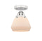 Innovations Lighting Fulton 1 Light 6.75" Semi-Flush Mount 288-1C-PC-G171-LED