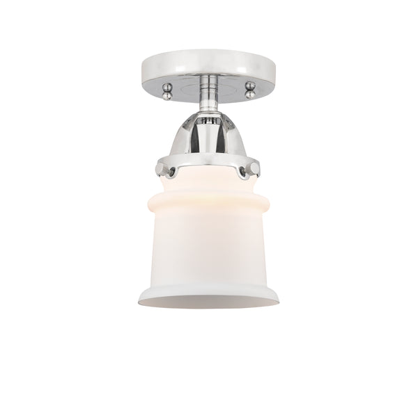 Innovations Lighting Small Canton 1 Light 5.25" Semi-Flush Mount 288-1C-PC-G181S-LED