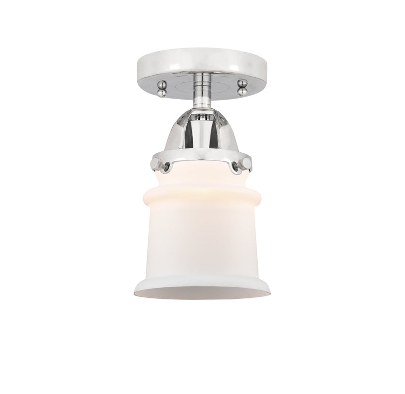 Innovations Lighting Small Canton 1 Light 5.25" Semi-Flush Mount 288-1C-PC-G181S-LED