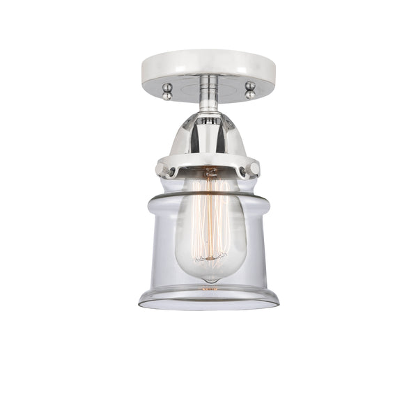 Innovations Lighting Small Canton 1 Light 5.25" Semi-Flush Mount 288-1C-PC-G182S-LED