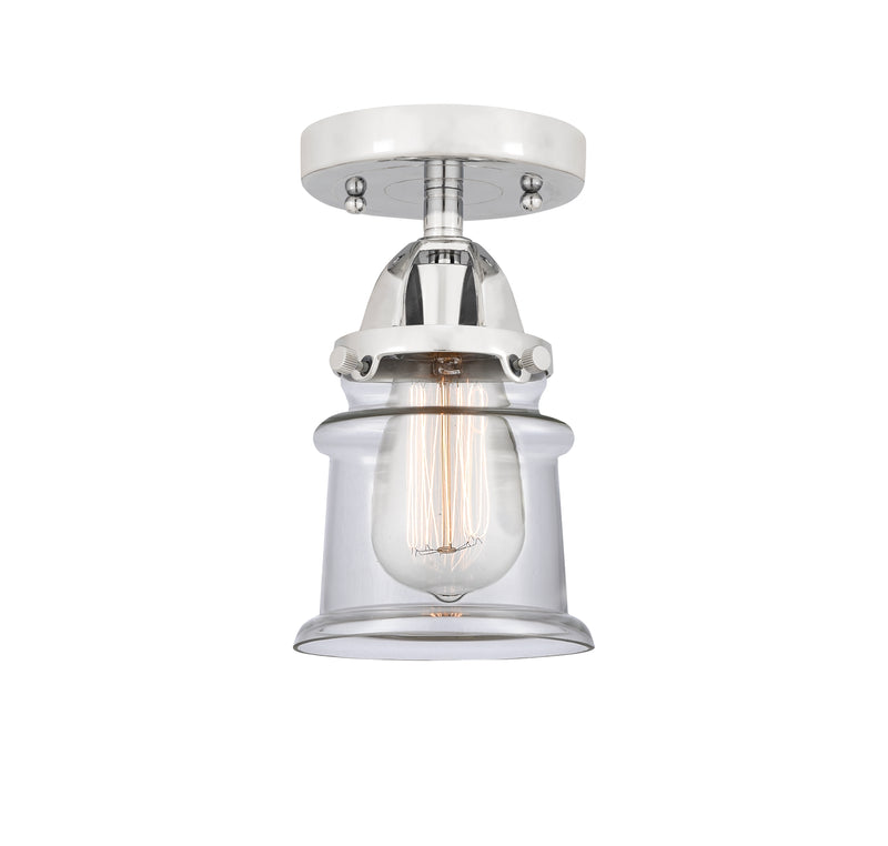 Innovations Lighting Small Canton 1 Light 5.25" Semi-Flush Mount 288-1C-PC-G182S-LED