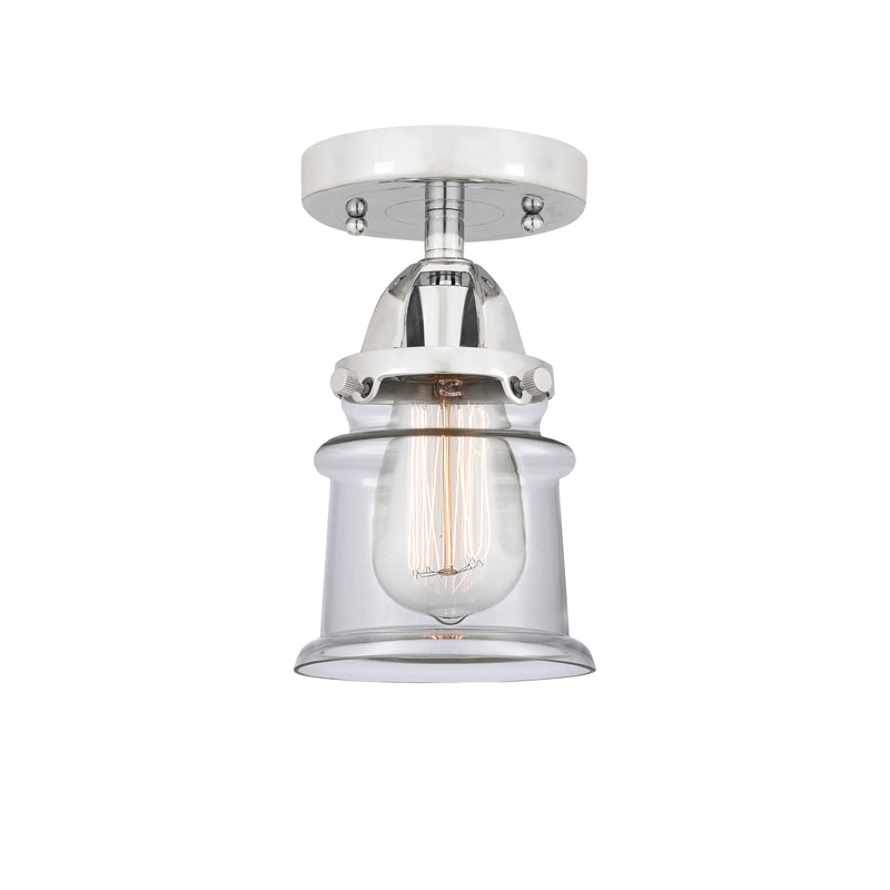 Innovations Lighting Small Canton 1 Light 5.25" Semi-Flush Mount 288-1C-PC-G182S