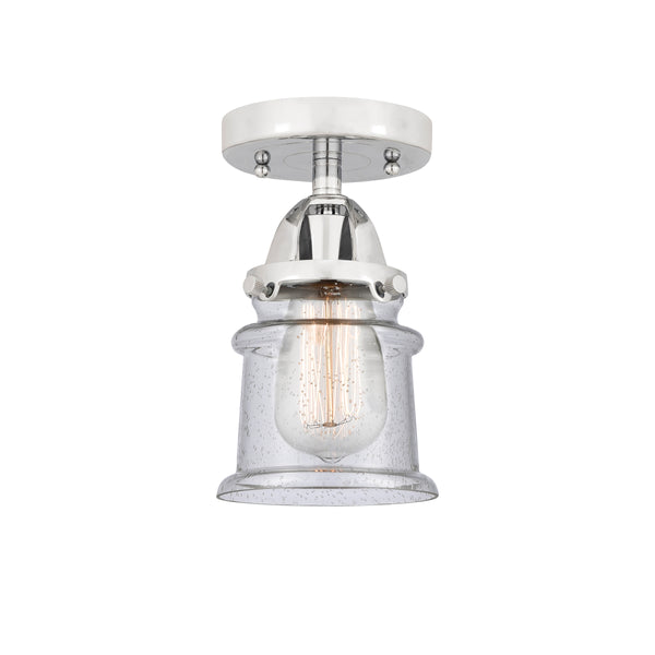 Innovations Lighting Small Canton 1 Light 5.25" Semi-Flush Mount 288-1C-PC-G184S