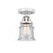 Innovations Lighting Small Canton 1 Light 5.25" Semi-Flush Mount 288-1C-PC-G184S
