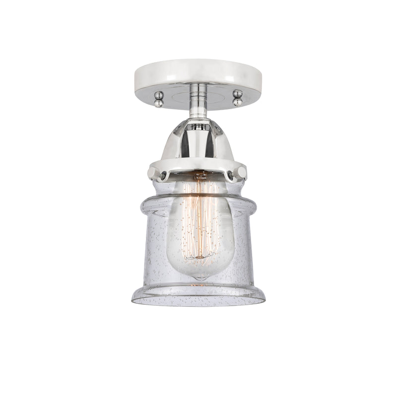 Innovations Lighting Small Canton 1 Light 5.25" Semi-Flush Mount 288-1C-PC-G184S