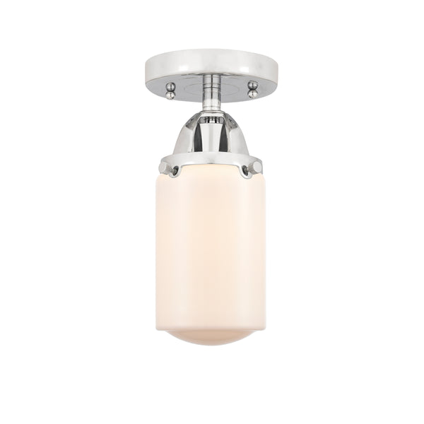 Innovations Lighting Dover 1 Light 4.5" Semi-Flush Mount 288-1C-PC-G311