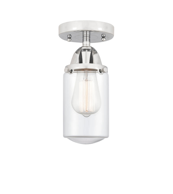 Innovations Lighting Dover 1 Light 4.5" Semi-Flush Mount 288-1C-PC-G312-LED