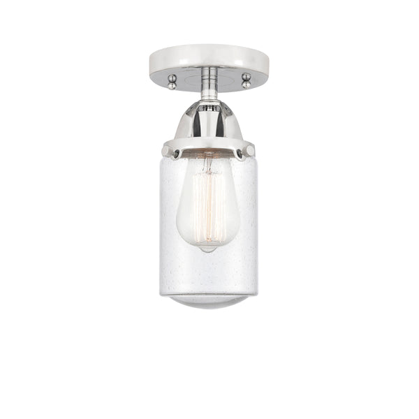 Innovations Lighting Dover 1 Light 4.5" Semi-Flush Mount 288-1C-PC-G314