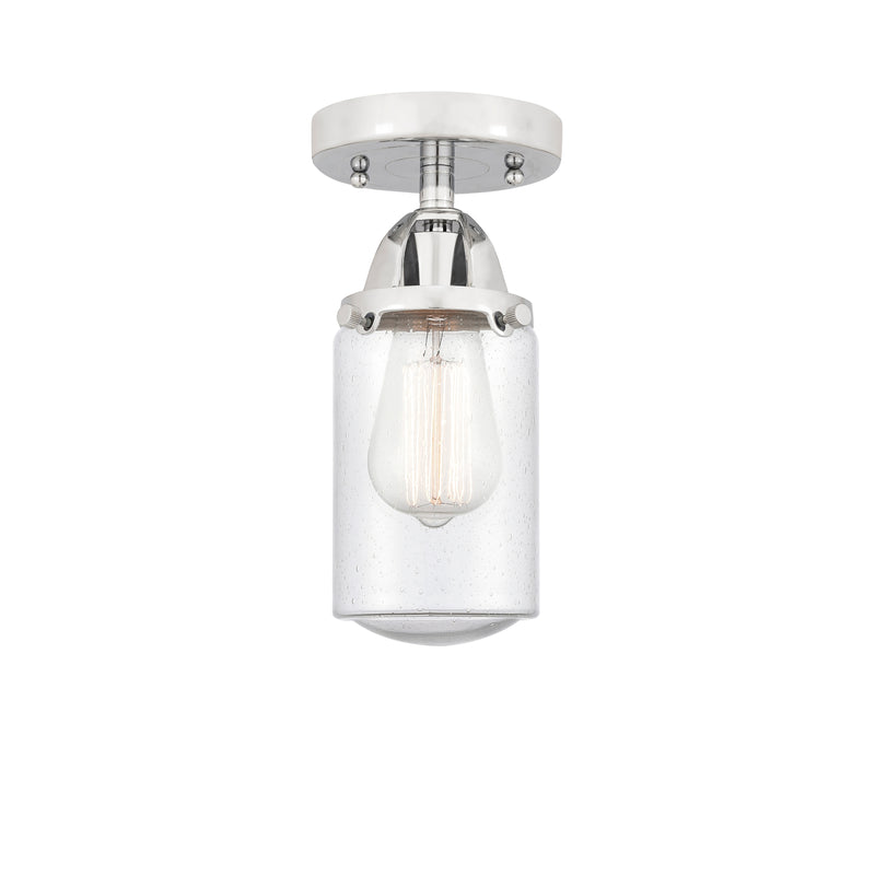 Innovations Lighting Dover 1 Light 4.5" Semi-Flush Mount 288-1C-PC-G314