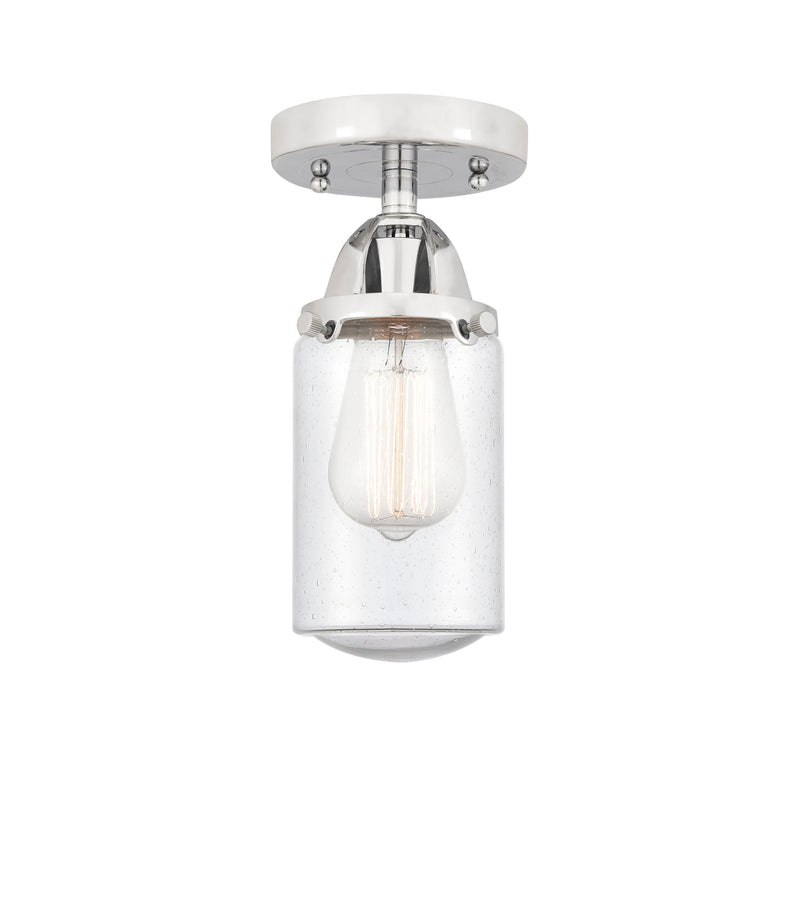 Innovations Lighting Dover 1 Light 4.5" Semi-Flush Mount 288-1C-PC-G314-LED