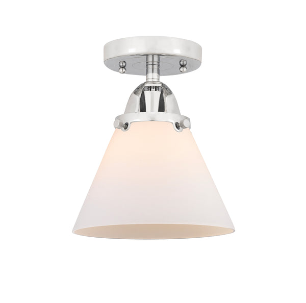 Innovations Lighting Large Cone 1 Light 7.75" Semi-Flush Mount 288-1C-PC-G41-LED