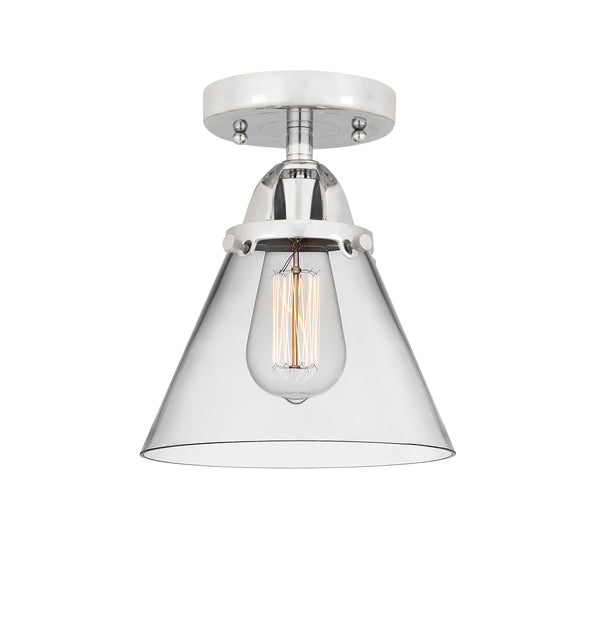 Innovations Lighting Large Cone 1 Light 7.75" Semi-Flush Mount 288-1C-PC-G42-LED