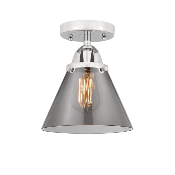 Innovations Lighting Large Cone 1 Light 7.75" Semi-Flush Mount 288-1C-PC-G43