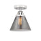 Innovations Lighting Large Cone 1 Light 7.75" Semi-Flush Mount 288-1C-PC-G43