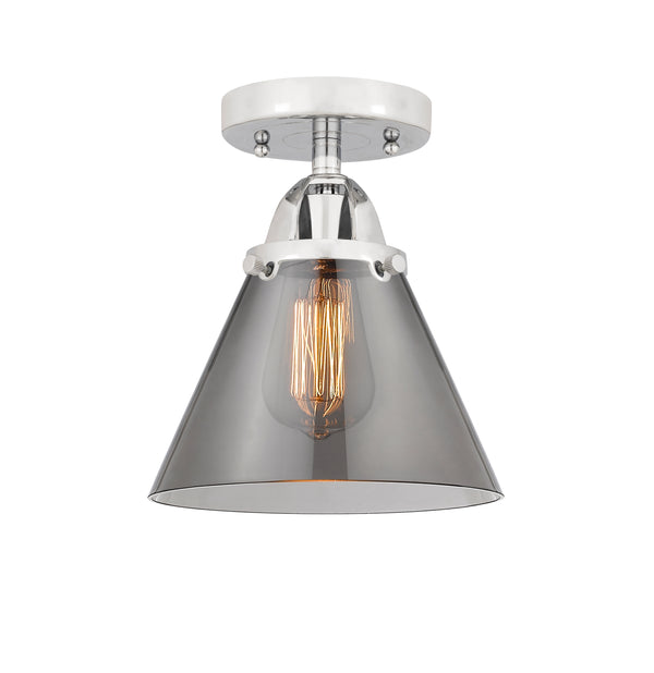 Innovations Lighting Large Cone 1 Light 7.75" Semi-Flush Mount 288-1C-PC-G43-LED