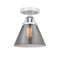 Innovations Lighting Large Cone 1 Light 7.75" Semi-Flush Mount 288-1C-PC-G43-LED