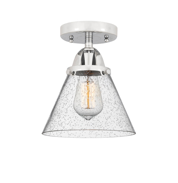 Innovations Lighting Large Cone 1 Light 7.75" Semi-Flush Mount 288-1C-PC-G44-LED