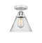 Innovations Lighting Large Cone 1 Light 7.75" Semi-Flush Mount 288-1C-PC-G44-LED