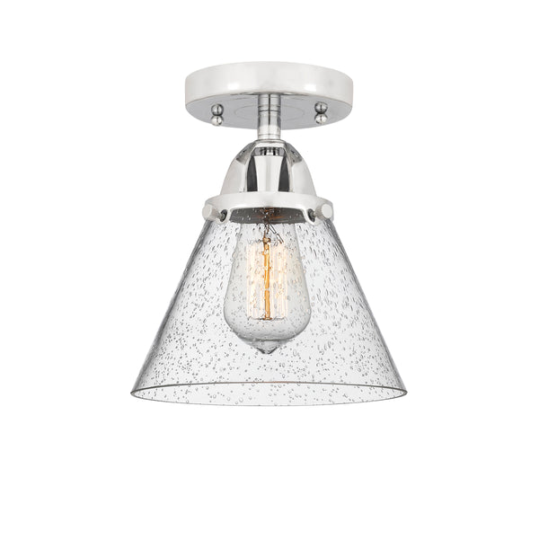 Innovations Lighting Large Cone 1 Light 7.75" Semi-Flush Mount 288-1C-PC-G44