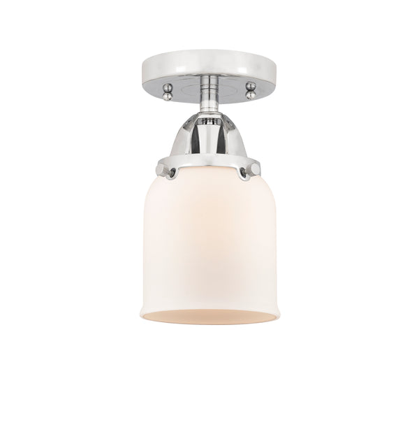 Innovations Lighting Small Bell 1 Light 5" Semi-Flush Mount 288-1C-PC-G51-LED