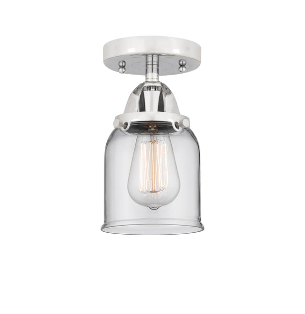 Innovations Lighting Small Bell 1 Light 5" Semi-Flush Mount 288-1C-PC-G52-LED