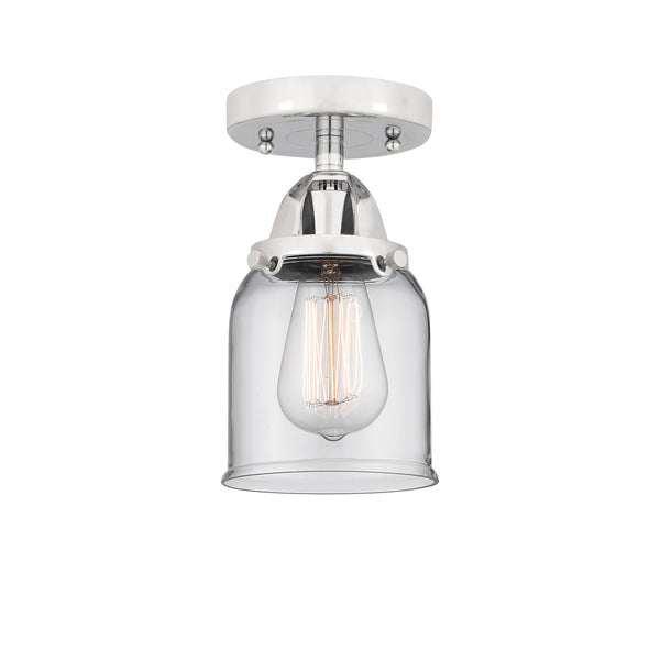 Innovations Lighting Small Bell 1 Light 5" Semi-Flush Mount 288-1C-PC-G52