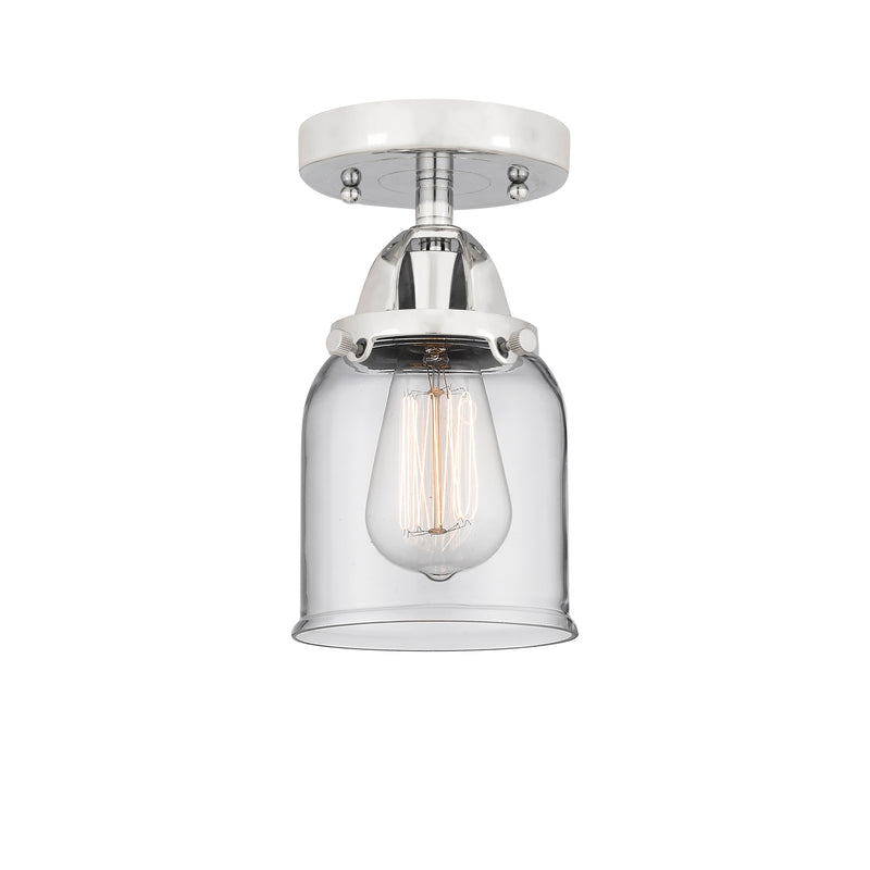Innovations Lighting Small Bell 1 Light 5" Semi-Flush Mount 288-1C-PC-G52