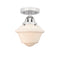 Innovations Lighting Small Oxford 1 Light 7.5" Semi-Flush Mount 288-1C-PC-G531-LED