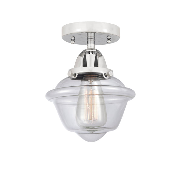 Innovations Lighting Small Oxford 1 Light 7.5" Semi-Flush Mount 288-1C-PC-G532-LED