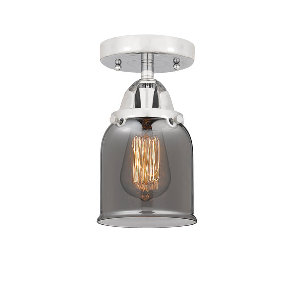 Innovations Lighting Small Bell 1 Light 5" Semi-Flush Mount 288-1C-PC-G53-LED