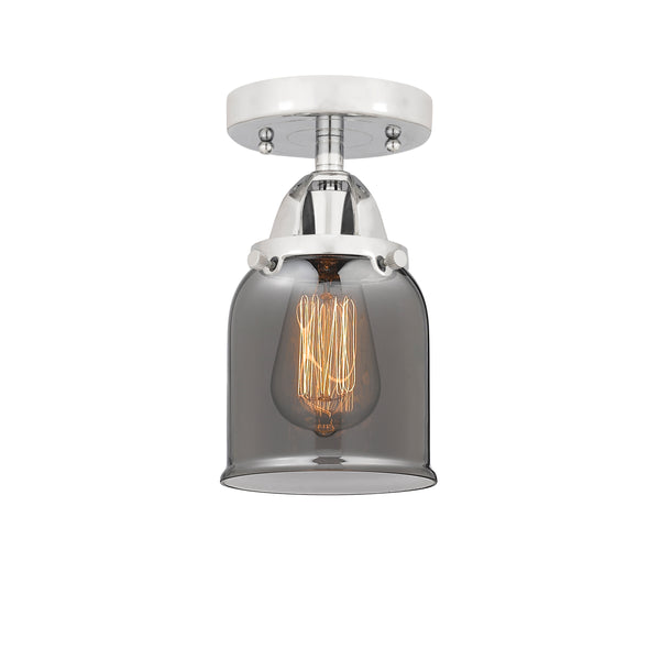Innovations Lighting Small Bell 1 Light 5" Semi-Flush Mount 288-1C-PC-G53
