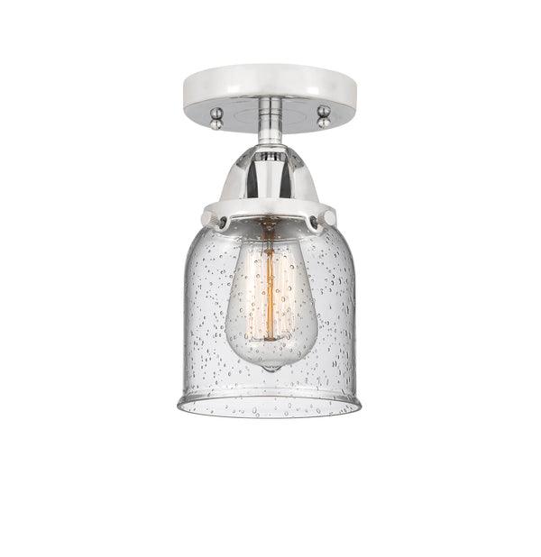 Innovations Lighting Small Bell 1 Light 5" Semi-Flush Mount 288-1C-PC-G54-LED