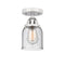 Innovations Lighting Small Bell 1 Light 5" Semi-Flush Mount 288-1C-PC-G54-LED