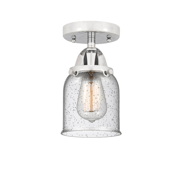 Innovations Lighting Small Bell 1 Light 5" Semi-Flush Mount 288-1C-PC-G54